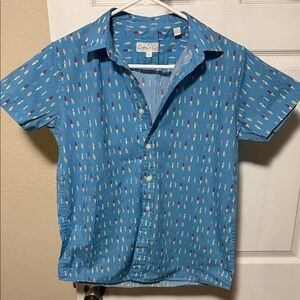 Cotton On Blue Multicolor Kids Button Down Shirt